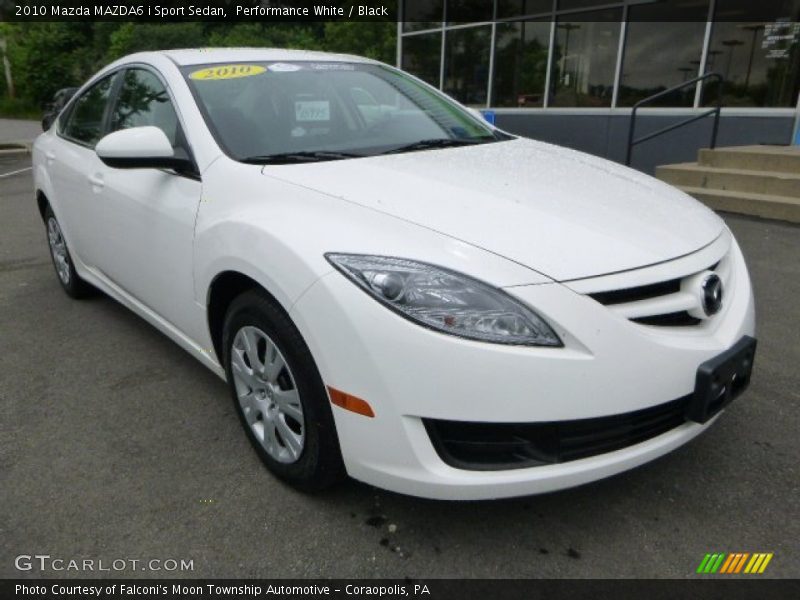 Performance White / Black 2010 Mazda MAZDA6 i Sport Sedan