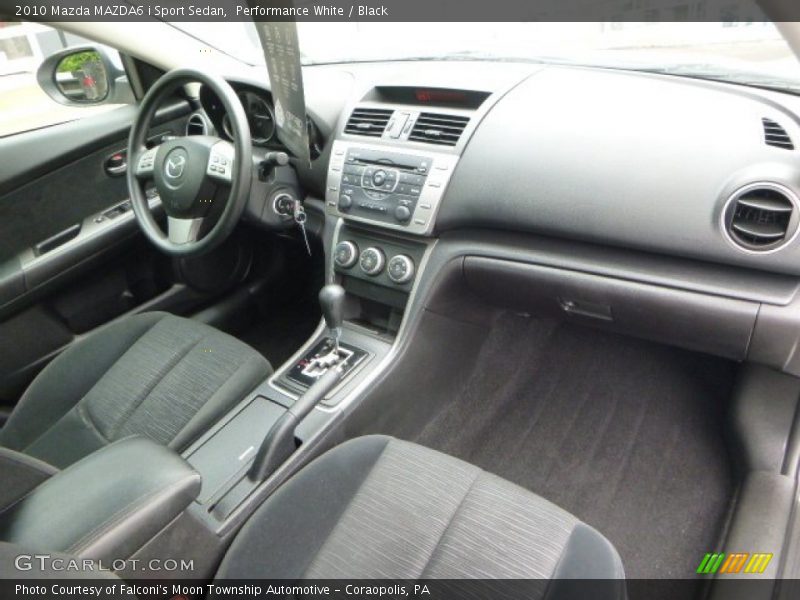 Performance White / Black 2010 Mazda MAZDA6 i Sport Sedan