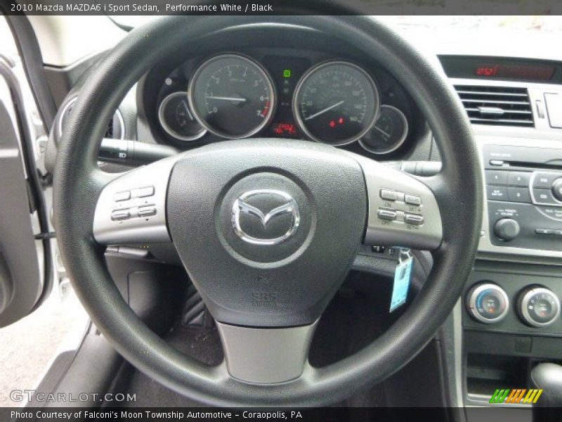 Performance White / Black 2010 Mazda MAZDA6 i Sport Sedan