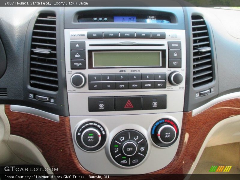 Ebony Black / Beige 2007 Hyundai Santa Fe SE