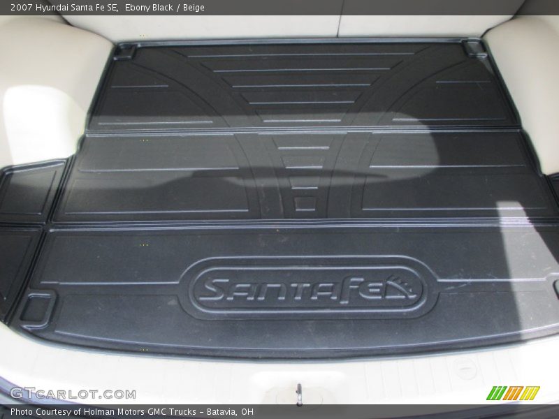 Ebony Black / Beige 2007 Hyundai Santa Fe SE