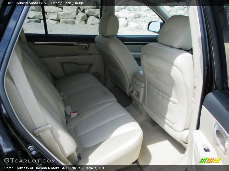 Ebony Black / Beige 2007 Hyundai Santa Fe SE