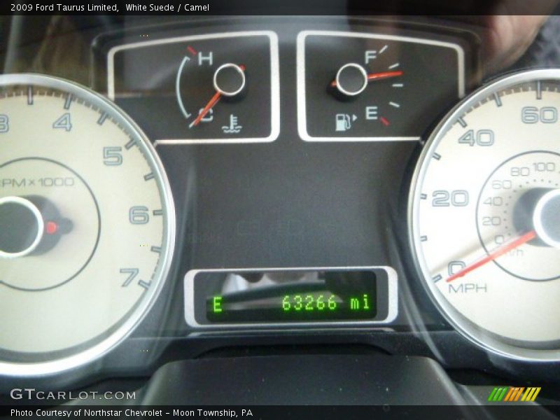 White Suede / Camel 2009 Ford Taurus Limited