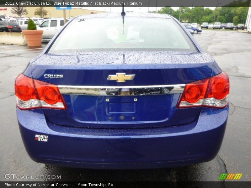 Blue Topaz Metallic / Jet Black/Medium Titanium 2012 Chevrolet Cruze LS