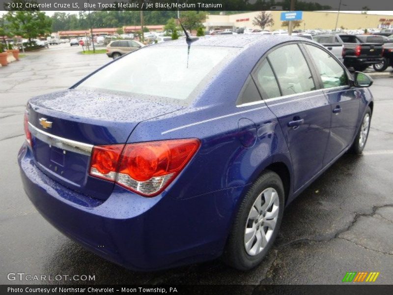 Blue Topaz Metallic / Jet Black/Medium Titanium 2012 Chevrolet Cruze LS