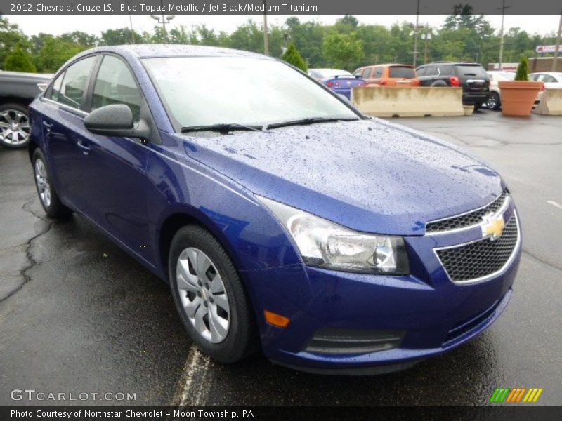 Blue Topaz Metallic / Jet Black/Medium Titanium 2012 Chevrolet Cruze LS