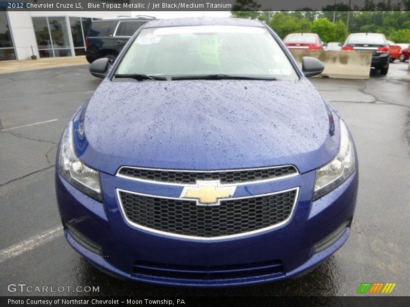 Blue Topaz Metallic / Jet Black/Medium Titanium 2012 Chevrolet Cruze LS