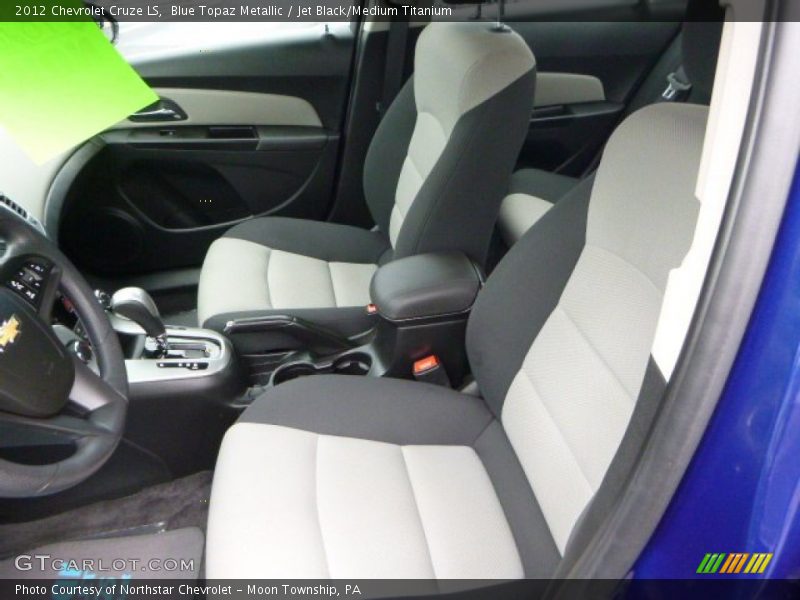 Blue Topaz Metallic / Jet Black/Medium Titanium 2012 Chevrolet Cruze LS