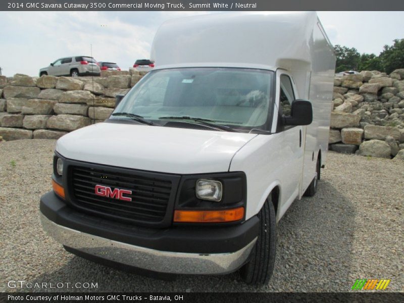 Summit White / Neutral 2014 GMC Savana Cutaway 3500 Commercial Moving Truck