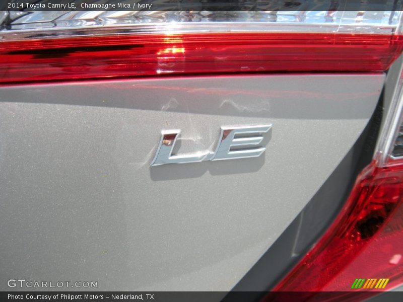 Champagne Mica / Ivory 2014 Toyota Camry LE