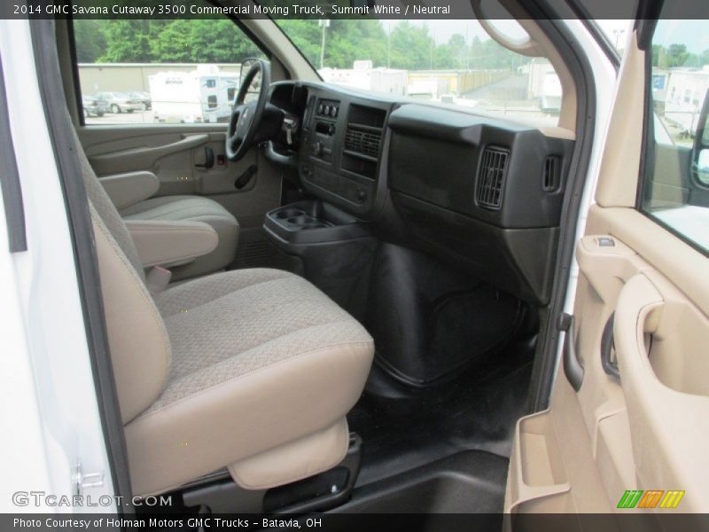 Front Seat of 2014 Savana Cutaway 3500 Commercial Moving Truck