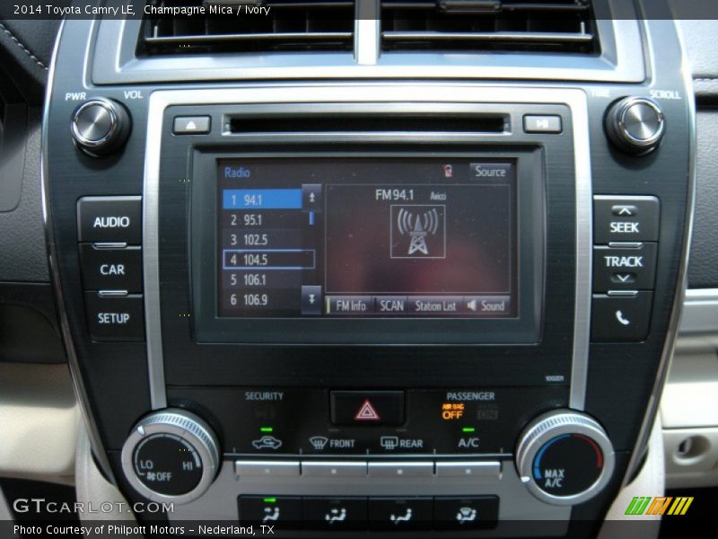 Champagne Mica / Ivory 2014 Toyota Camry LE
