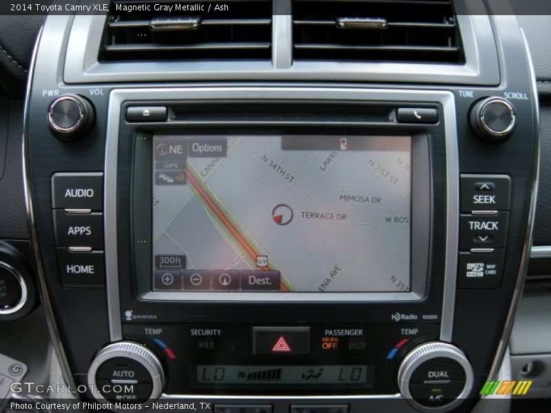 Navigation of 2014 Camry XLE