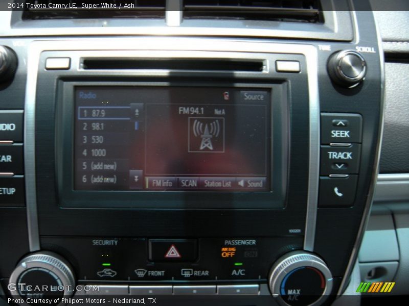 Super White / Ash 2014 Toyota Camry LE