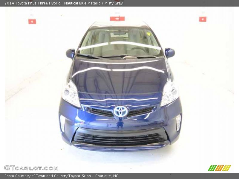 Nautical Blue Metallic / Misty Gray 2014 Toyota Prius Three Hybrid