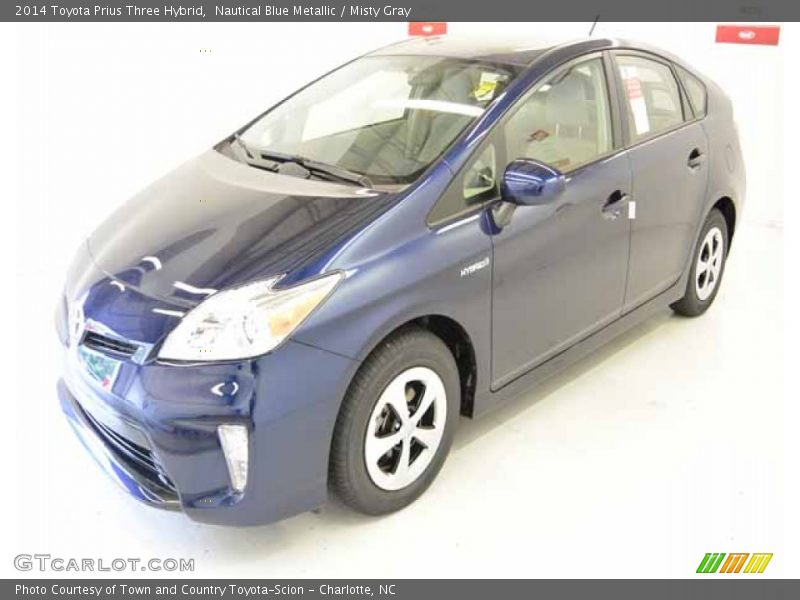 Nautical Blue Metallic / Misty Gray 2014 Toyota Prius Three Hybrid