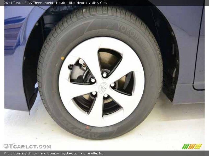 Nautical Blue Metallic / Misty Gray 2014 Toyota Prius Three Hybrid