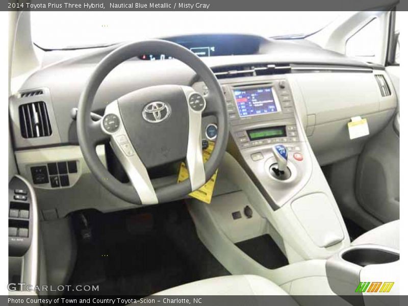 Nautical Blue Metallic / Misty Gray 2014 Toyota Prius Three Hybrid