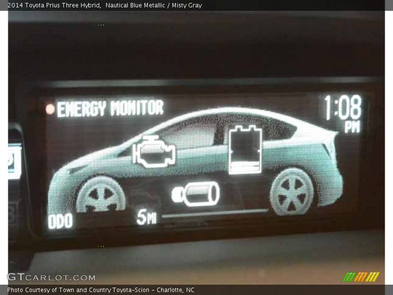 Nautical Blue Metallic / Misty Gray 2014 Toyota Prius Three Hybrid