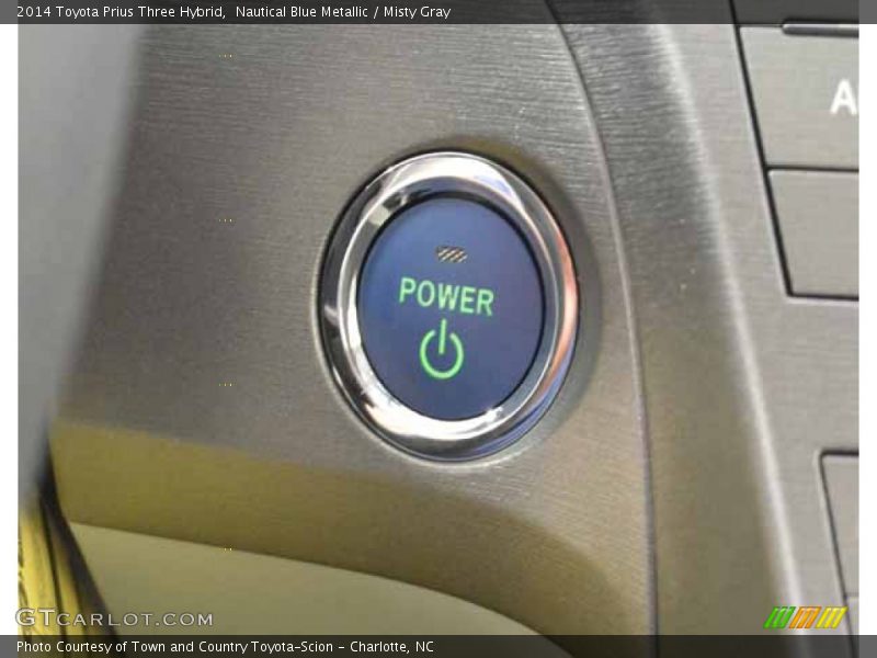 Nautical Blue Metallic / Misty Gray 2014 Toyota Prius Three Hybrid