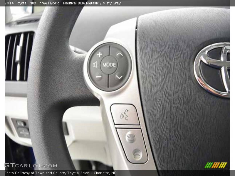 Nautical Blue Metallic / Misty Gray 2014 Toyota Prius Three Hybrid