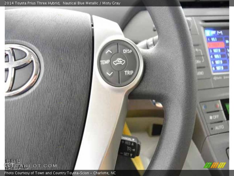 Nautical Blue Metallic / Misty Gray 2014 Toyota Prius Three Hybrid