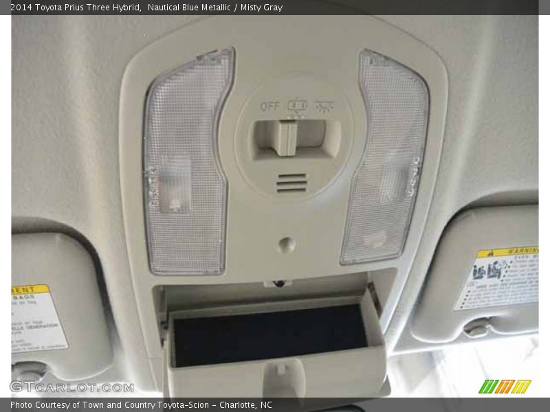 Nautical Blue Metallic / Misty Gray 2014 Toyota Prius Three Hybrid