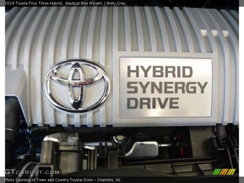 Nautical Blue Metallic / Misty Gray 2014 Toyota Prius Three Hybrid