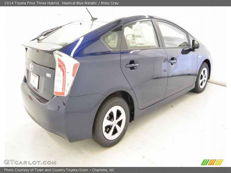 Nautical Blue Metallic / Misty Gray 2014 Toyota Prius Three Hybrid