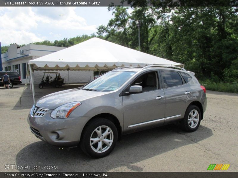 Platinum Graphite / Gray 2011 Nissan Rogue SV AWD