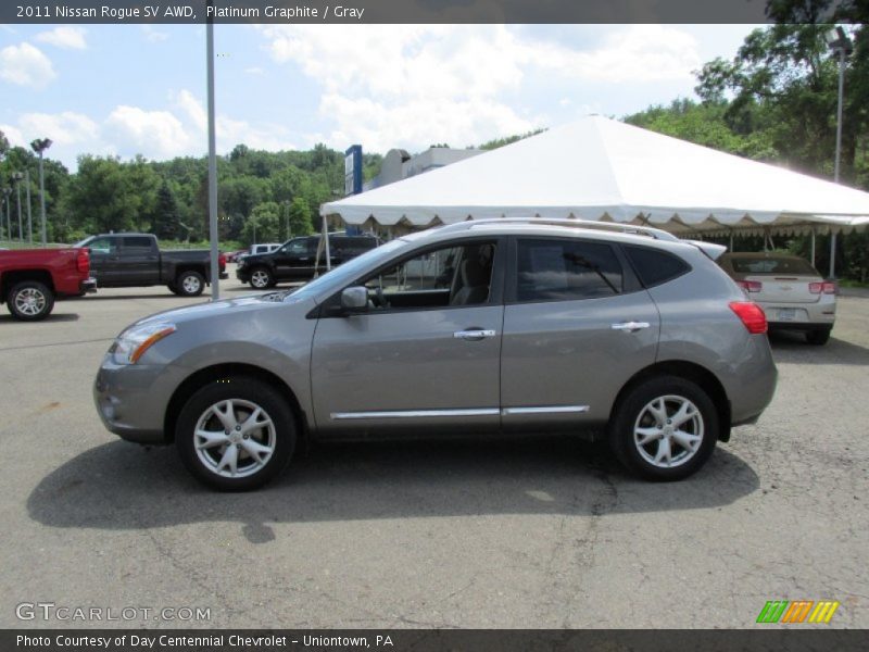 Platinum Graphite / Gray 2011 Nissan Rogue SV AWD