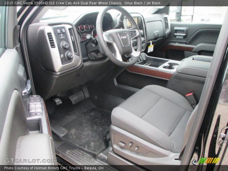 Onyx Black / Jet Black 2015 GMC Sierra 3500HD SLE Crew Cab 4x4 Dual Rear Wheel Chassis