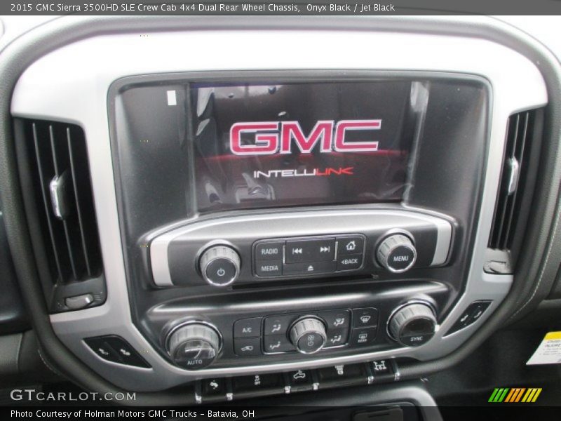 Onyx Black / Jet Black 2015 GMC Sierra 3500HD SLE Crew Cab 4x4 Dual Rear Wheel Chassis