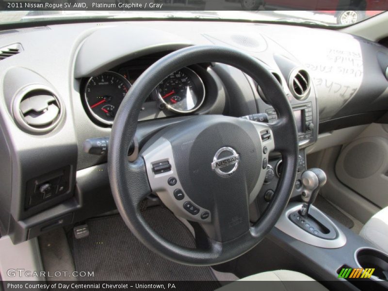 Platinum Graphite / Gray 2011 Nissan Rogue SV AWD