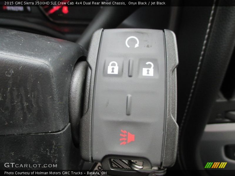 Onyx Black / Jet Black 2015 GMC Sierra 3500HD SLE Crew Cab 4x4 Dual Rear Wheel Chassis