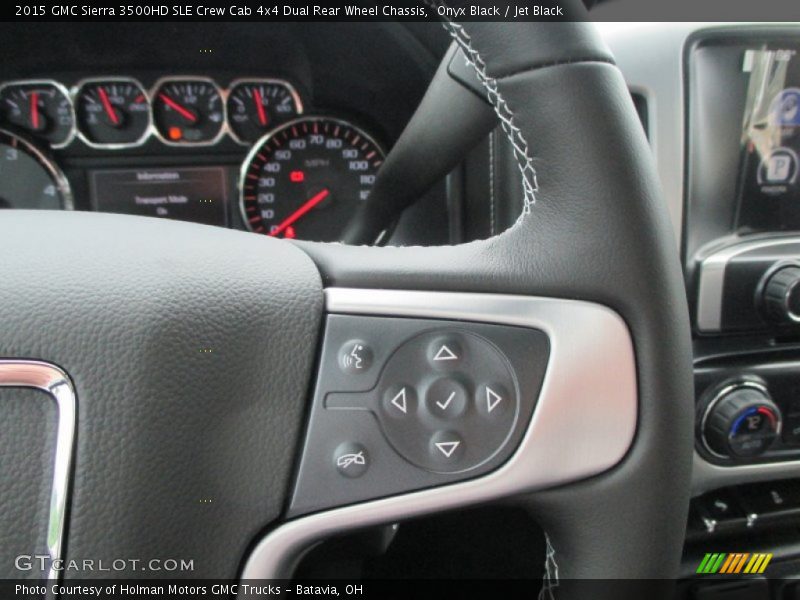Onyx Black / Jet Black 2015 GMC Sierra 3500HD SLE Crew Cab 4x4 Dual Rear Wheel Chassis