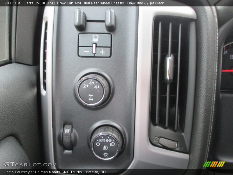 Onyx Black / Jet Black 2015 GMC Sierra 3500HD SLE Crew Cab 4x4 Dual Rear Wheel Chassis