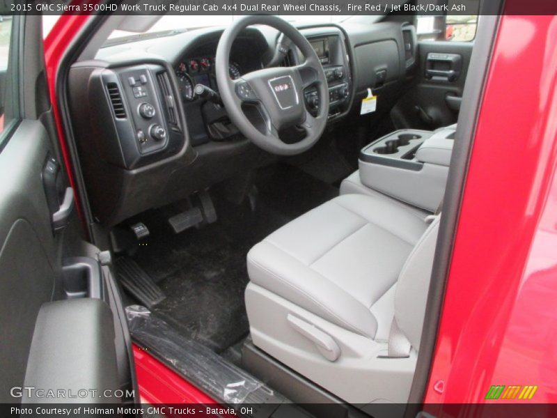 Fire Red / Jet Black/Dark Ash 2015 GMC Sierra 3500HD Work Truck Regular Cab 4x4 Dual Rear Wheel Chassis