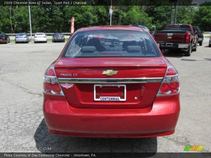 Sport Red / Charcoal 2009 Chevrolet Aveo LT Sedan