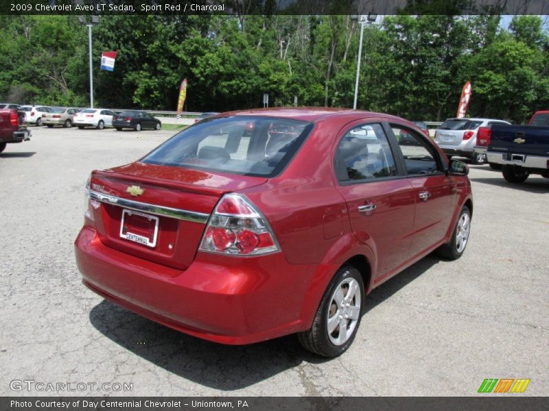 Sport Red / Charcoal 2009 Chevrolet Aveo LT Sedan