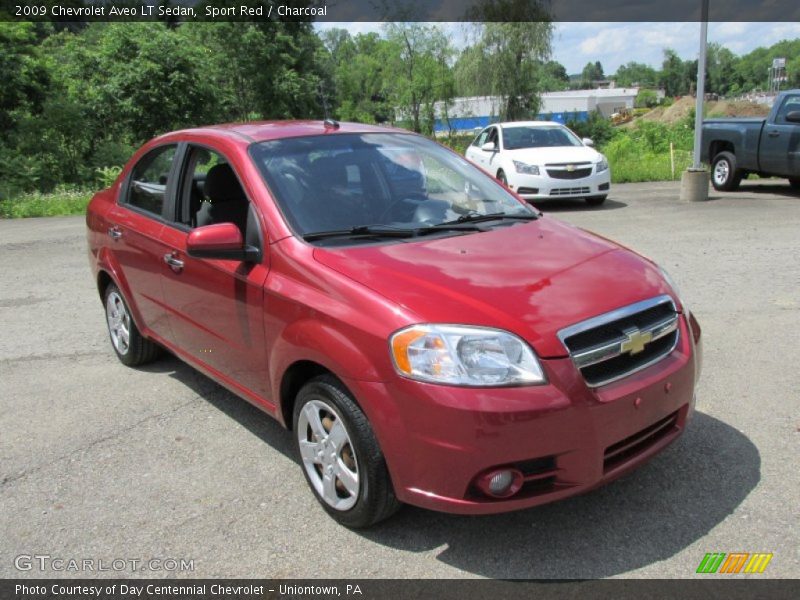Sport Red / Charcoal 2009 Chevrolet Aveo LT Sedan