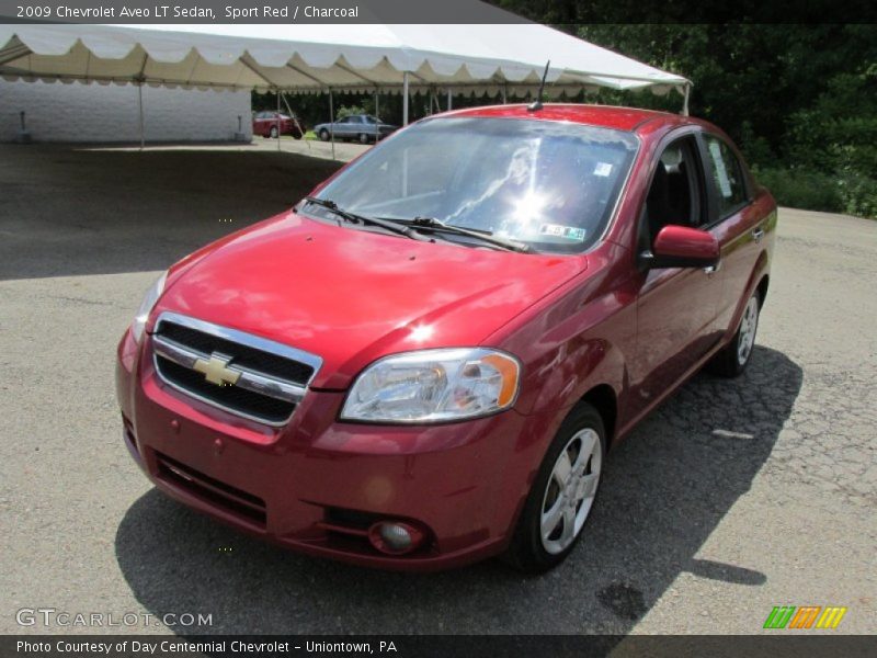 Sport Red / Charcoal 2009 Chevrolet Aveo LT Sedan