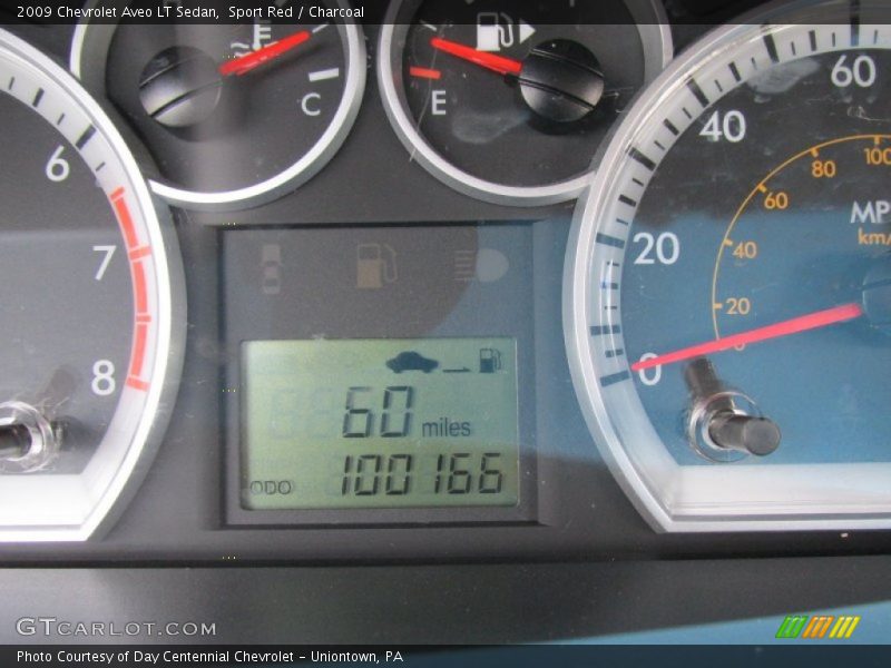Sport Red / Charcoal 2009 Chevrolet Aveo LT Sedan
