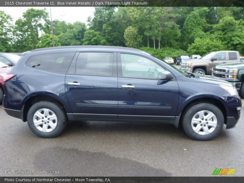 Blue Velvet Metallic / Dark Titanium/Light Titanium 2015 Chevrolet Traverse LS