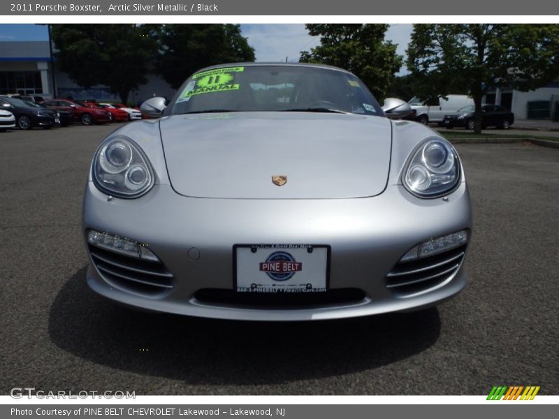 Arctic Silver Metallic / Black 2011 Porsche Boxster