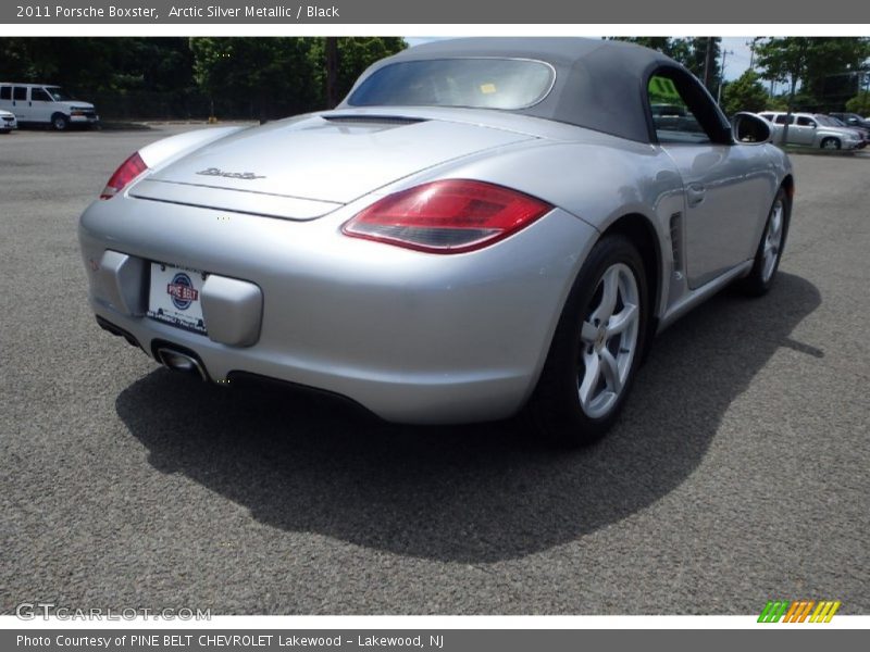 Arctic Silver Metallic / Black 2011 Porsche Boxster