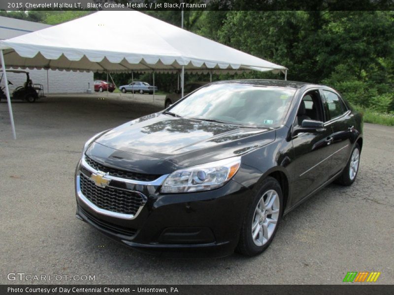 Black Granite Metallic / Jet Black/Titanium 2015 Chevrolet Malibu LT