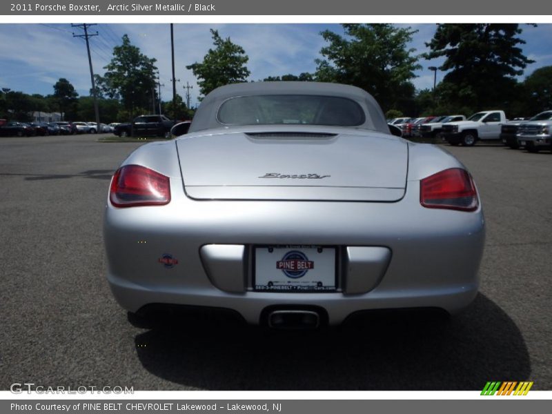 Arctic Silver Metallic / Black 2011 Porsche Boxster