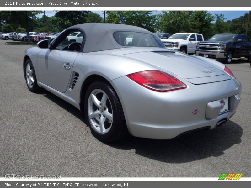 Arctic Silver Metallic / Black 2011 Porsche Boxster