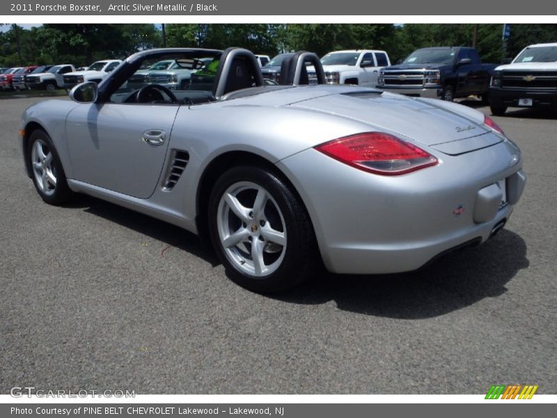 Arctic Silver Metallic / Black 2011 Porsche Boxster